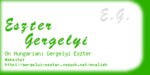 eszter gergelyi business card